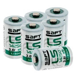 Synergy Digital Dog Collar Batteries, Compatible with Dogwatch System 2000 Dog Collar, (Li-SOCl2, 3.6V, 1200 mAh) Ultra High Capacity, Combo-Pack Includes: 6 x LS14250 Batteries