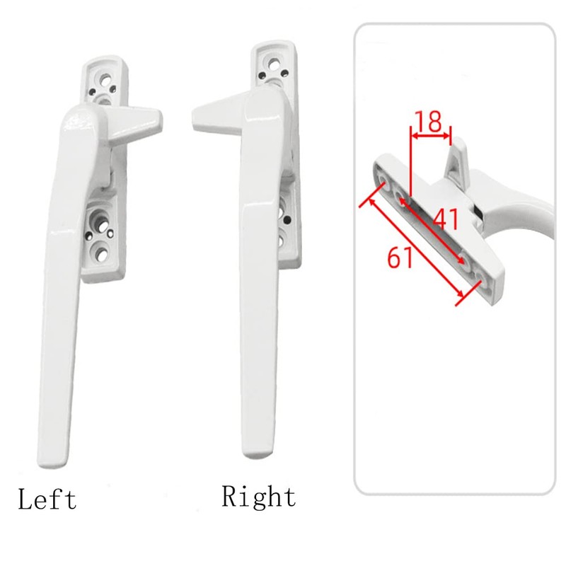 Lokatall Window Handle Replacement Window Handle, Universal Double UPVC Window