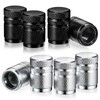 8PCS Tire Valve Stem Caps, Anodized Aluminum Corrosion Resistant Leak-Proof