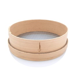 PRIMOLEGNO Certified Solid Wood Sieve | Diameter 27 cm | Fine Mesh 1 x 1 mm | Suitable for Sieving Flour, Cereals, Sugar, Rice Sand, Guaranteed Quality Product