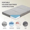 CH CHARME HOUSE Folding Mattress, 4 Inch Single Tri Folding