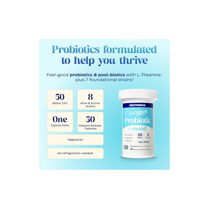 Enzymedica Probi?ticos Subculture para el Estado de ?nimo