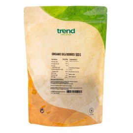 Trend Organic Goji Berries – Nutrient-Dense Antioxidant-Rich Superfood Perfect for Boosting Immunity & Energy - Certified Organic, Vegan, Non-GMO, No Additives No Preservatives, Sun-Dried, Raw, 500g