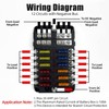 12 Way 12 Volt Fuse Block Box, Waterproof Boat Fuse