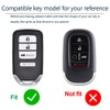 Lcyam Key Fob Cover Keychain 4 Button for Honda Accord