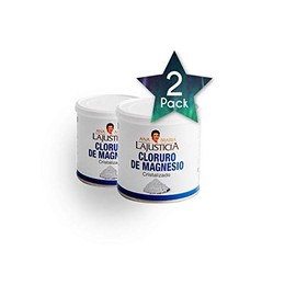 2 Pack Ana Maria LaJusticia Magnesium Chloride 400g - Ideal for Old People - Recharge Your Energy - Supplement - Strengthens - Energy - Spain