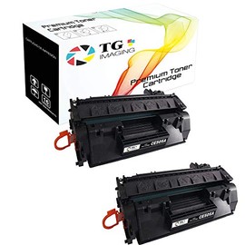 2-PackTG Imaging Compatible HP 05A Toner Cartridge Replacement for HP 05A CE505A Toner Ink Work in Laserjet P2030 2035 P2050 2055n Printer