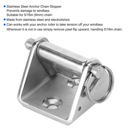 Anchor Stopper Chain Stop Marine Qiilu Anchor Chain Stopper for Boats Stainless Steel for 5/16 Inch (8 mm) Chain
