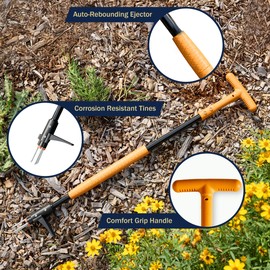 Stand Up Weed Puller Tool with Long Handle - 39” Ergonomic Weeder Puller - Heavy Duty Weed Remover for Weeding Without Bending or Kneeling - Garden Tools for Gardening by Garret Wade