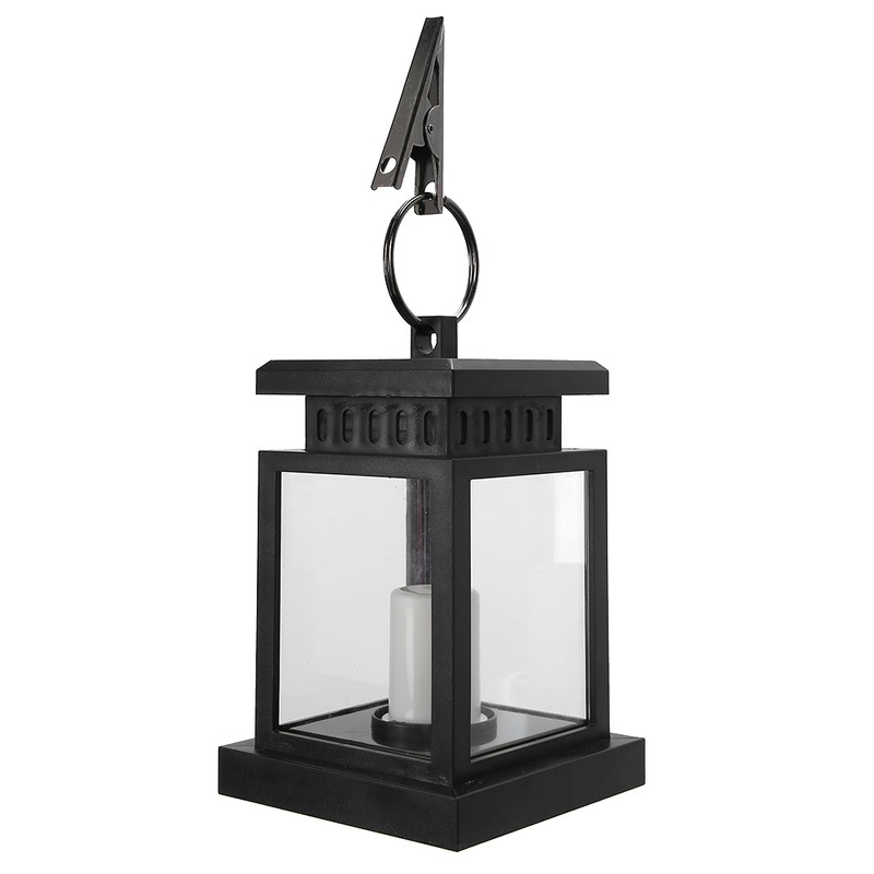 Solar Power Hanging Simulation LED Candle Light for Outdoor Garden