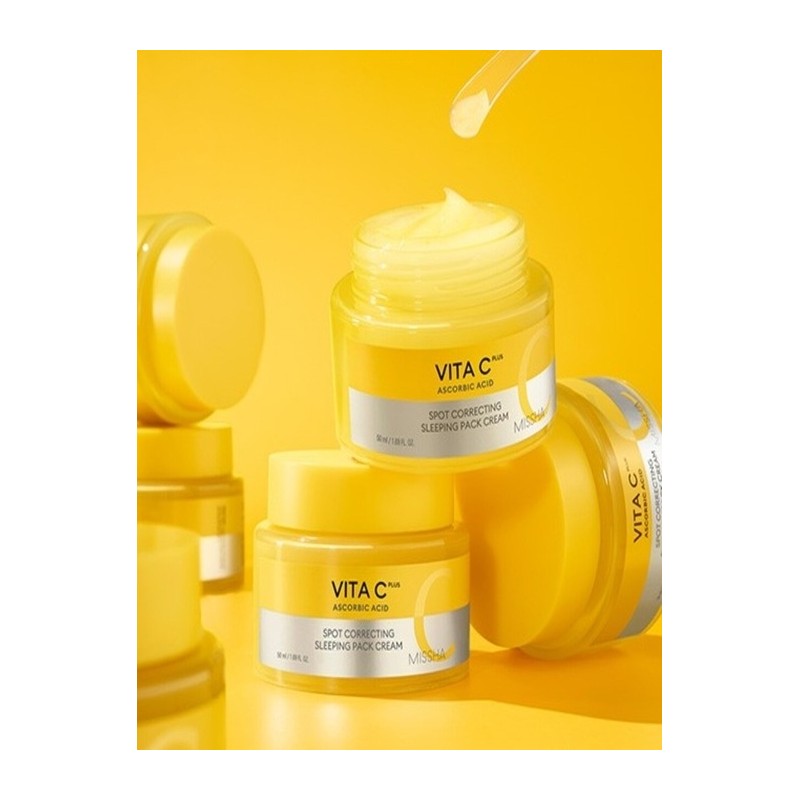 [Missha] Vita C Plus Sleeping Pack Cream / [미샤] 비타씨플러스