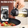 PARACITY Oil Dipenser Bottle with Silicone Bottom, 2 in 1
