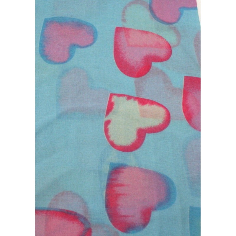 Soft Love Heart Batik Snood - 180 x 80 cm