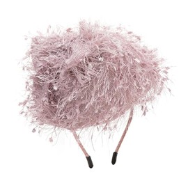 axy HRHU1 Fascinator Headband Hat with Bow Bridal Headpiece Beautiful Headband Women's Headband Hair Accessories (Dusky Pink)