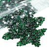 qiipii 8000PCS 3mm Emerald Green Crystal Resin Rhinestones for Crafts