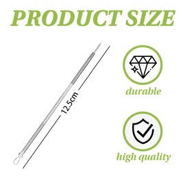 Komedonenquetscher Titanium Lanzettennadel Akne Mitesserentferner Milienöffner aus Edelstahl