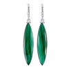 TISHAVI Natural Malachite Sterling Silver Dangle Earrings for Women -