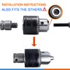 GANYEE 1.5-13mm Keyed Drill Chuck Adapter Kit 1/2"-20UNF with SDS-Plus