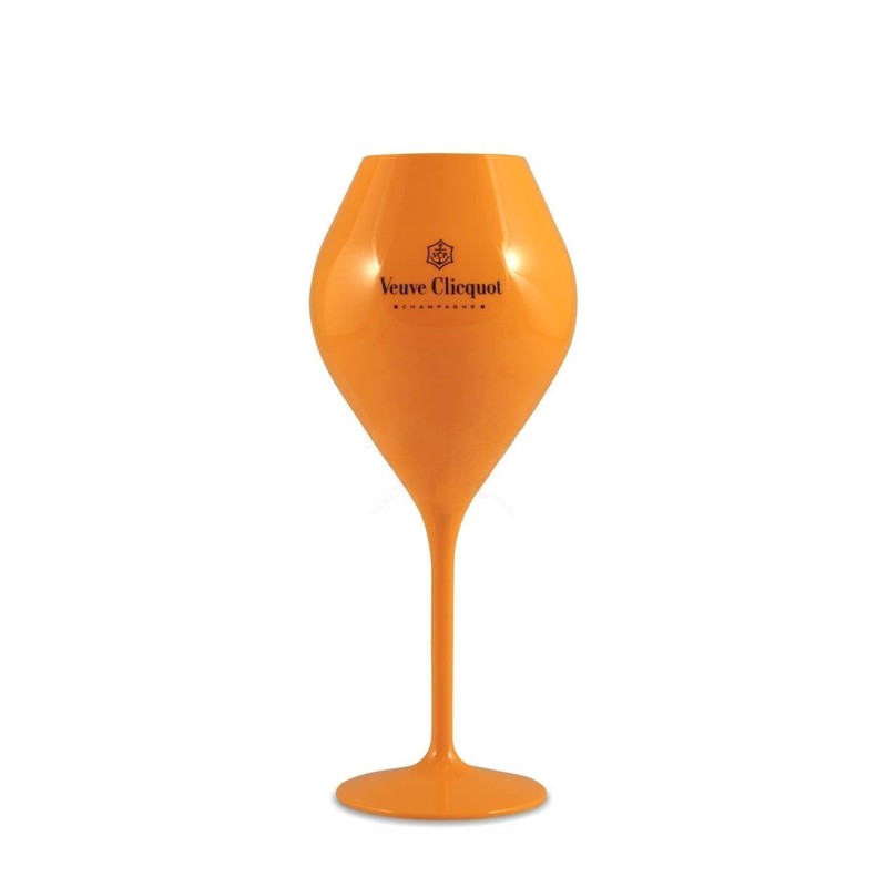 Veuve Clicquot Acrylic Champagne Flute Yellow Label x 1