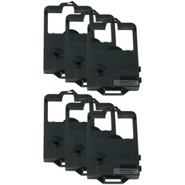 General Ribbon Company GRC T435 Compatible Ink Ribbon Replacement for NEC Dot Matrix Printer Ribbon - 6 Cartridges