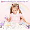 Cooyou Unicorn Stationery, purple, 6Pcs Purple