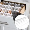 Clear Acrylic Spice Drawer Organizer, 4 Tiers 1 Set Slanted
