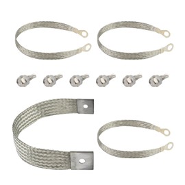 4Pcs Heavy Body and Engine Braided Ground Strap Kit Compatible with 40140, 40141, 40142