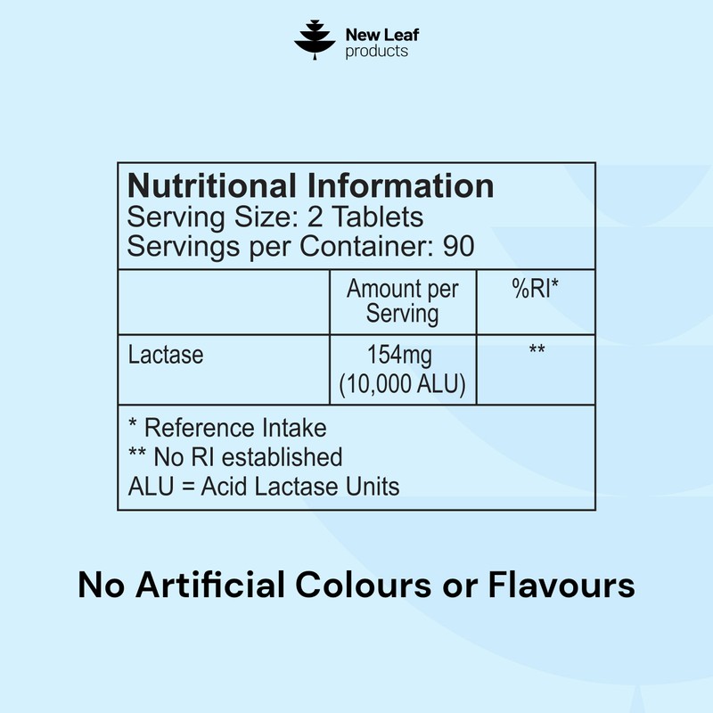 Lactase Tablets 10,000 ALU 180 Count, 3 Month Supply Lactase