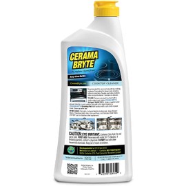 Cerama Bryte Cooktop Cleaner, 28 Ounce (6 Count), Heavy-duty Cleaning, Non Scratch, For Smooth-Top Cooking Surfaces and More, Biodegradable (20930)