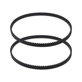 SG Store 2PCS Rubber Drive Belt Compatible with Makita 9910 9911 Sander Replacement Closed Loop Belt 6mm Width 300mm Circumference 3mm Tooth Pitch Black