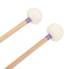 2Pcs Drum Mallet Felt Head Wooden Handle Non Slip Instrument