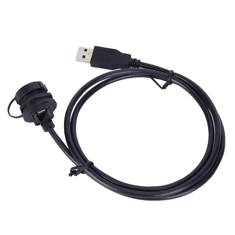 Waterproof USB Connector USB3.0 Female Male Meter Wire Plug Panel