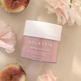 ROLA SKIN Delicate Face Cream Moisturizing Cream with Hyaluronic acid & Korean Peony Complex for All skin types,Light Weight,Fast Absorbing, Dermatologist and Allergy-tested