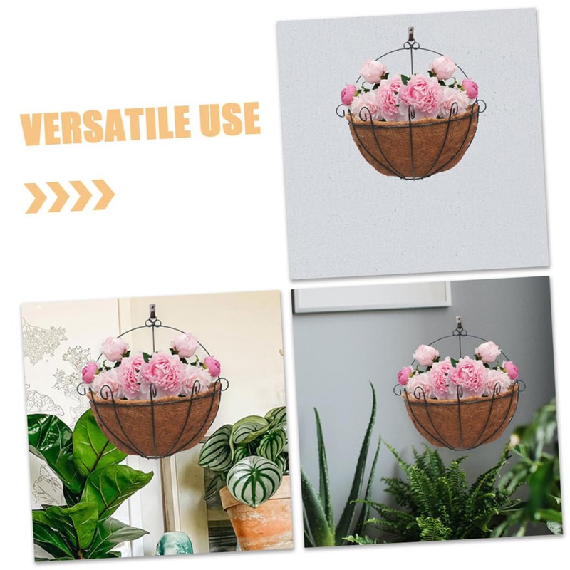 Levemolo Natural Coconut Fiber Round Liners 4pcs Replacement Liners for
