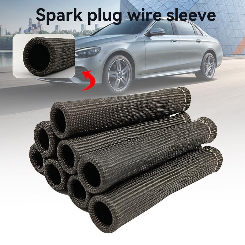 8PCS 1200 Degree Spark Plug Heat Shield Cover, Protection Insulator