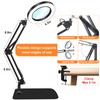 10X Magnifying Glass with Light and Stand, Dimmer Adjustable Swing