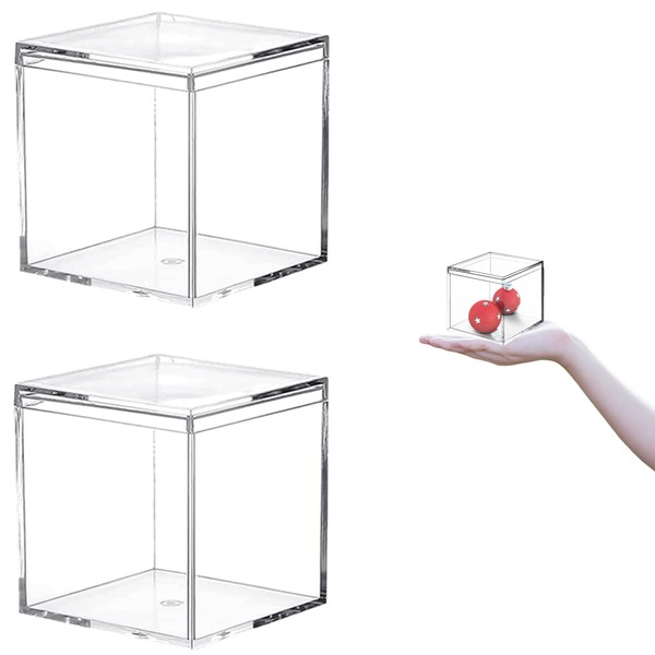Small Acrylic Box Clear Square Cube 2.2 * 2.2 *