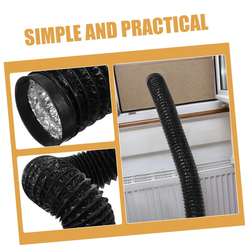 Tofficu Thickened Flexible Dryer Vent Hose with Coating Durable Ducting