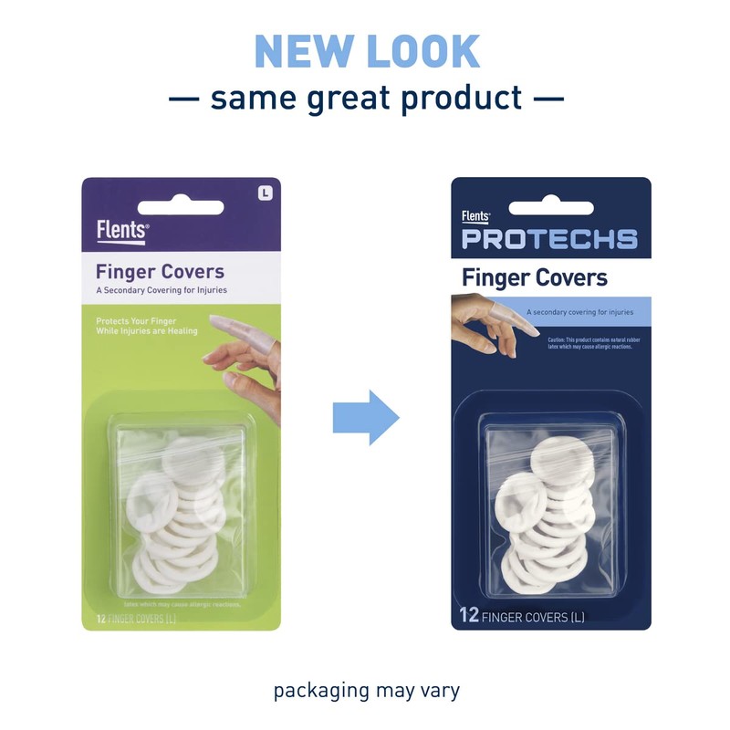Flents First Aid Finger Covers, 12 Count, Large Protects Finger