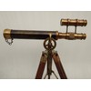 Double Barel Victorian London (1915) 14" Brass Telescope on Tripode