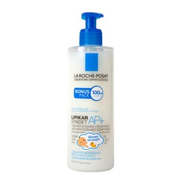 LA ROCHE-POSAY LIPIKAR SYNDET AP+, LIPID-REPLENISHING CREAM WASH. ANTI-IRRITATION, ANTI-SCRATCHING. FOR ATOPIC ECZEMA-PRONE SKIN BONUS PACK 400ML