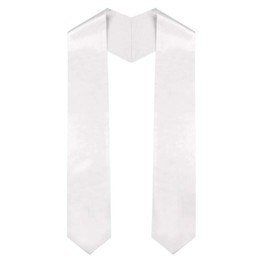 CSFullfillment Graduation Stole - 60" Long (White)