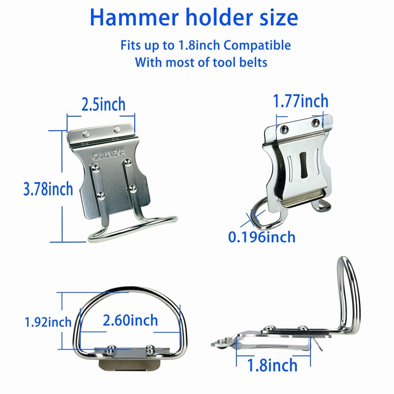 Hammer Holder, Drill Holster, Stainless Steel Hammer Holster,Hammer Holder for