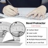 Universal Protractor Angle Gauge, 0~320°Carbon Steel 0.2 Precision Vernier Bevel