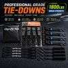 Dynarise Shield Ratchet Tie Down Straps 4-Pack 1 Inch ×
