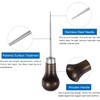 Wooden Handle Scratch Awl for Leather Punch Hole or DIY