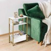 NovaNoka Narrow Side Tables Set of 2 for Small Spaces,