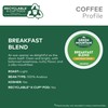 Green Mountain Coffee Roasters Breakfast Blend Single-Serve Keurig K-Cup Pods,