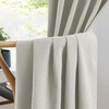 KEQIAOSUOCAI Full Shading Linen Curtains Greyish Beige 126 Inches Long