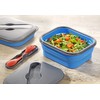 Esmeyer 303/035 Liam, Foldable Lunch Box Lid Polypropylene Plastic Fork